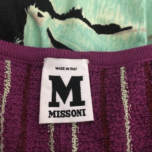 M Missoni Multicolor & Print Short Sleeve Dress 4 - Picture 2 of 7